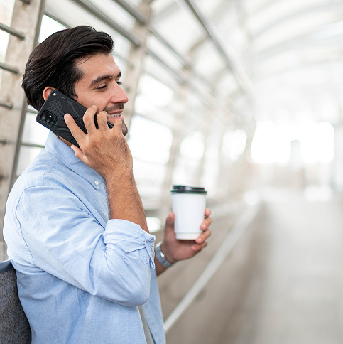 Business professional on phone
